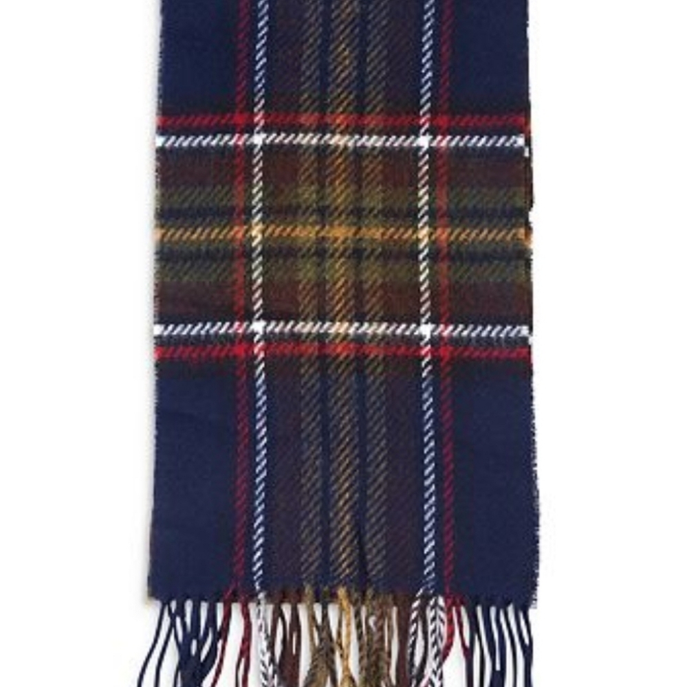 NWT Barbour Evanton Tartan Wool Scarf